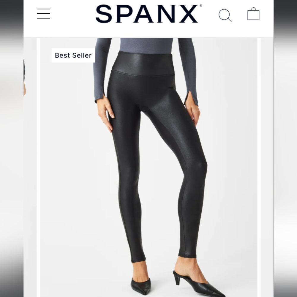 SPANX NWT Leather Leggings